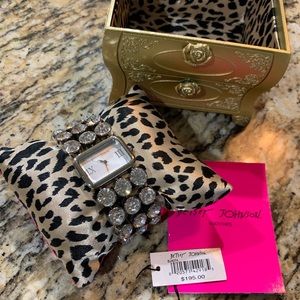 Betsey Johnson Bling Bracelet Watch